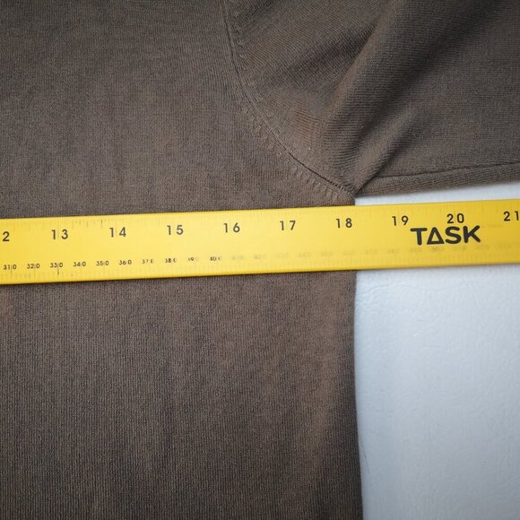 Zara Knit Ladies Size Large Lightweight Taupe Button Front Cardigan - Picture 11 of 14